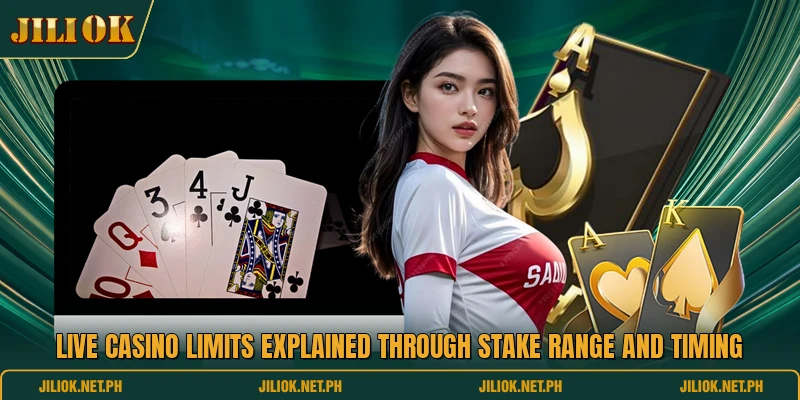 Live Casino limits explained through stake range and timing