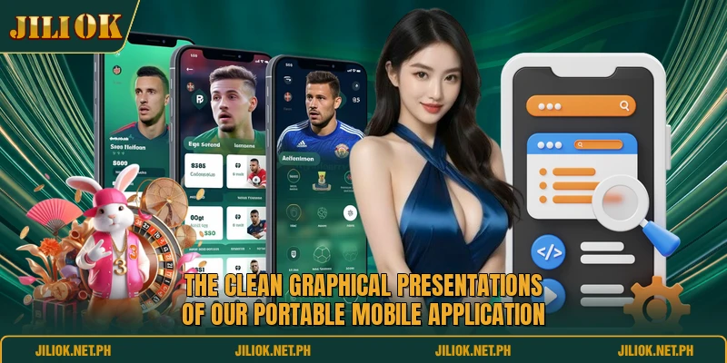 The clean graphical presentations of our portable mobile application